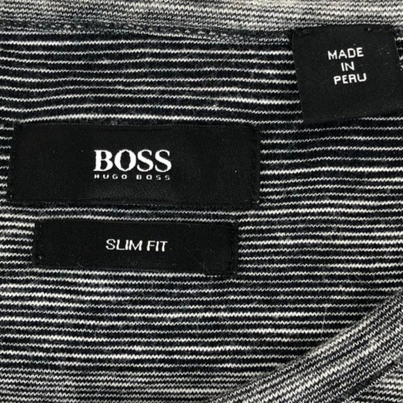 Boss Hugo Boss Mens Sz L Pullover Charcoal Gray - Picture 9 of 9